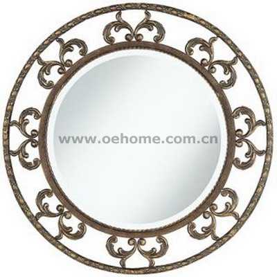 8379 Decorative modern hanging metal wall mirror